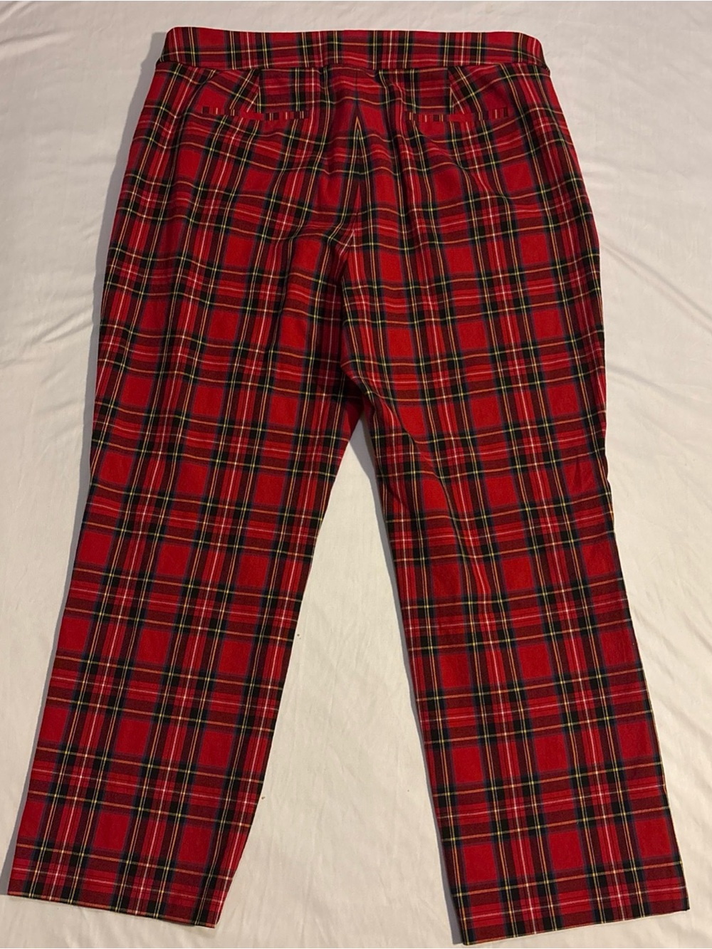 J. Crew Red Tartan Plaid Women's Chinos